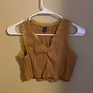 Brown Crop Top